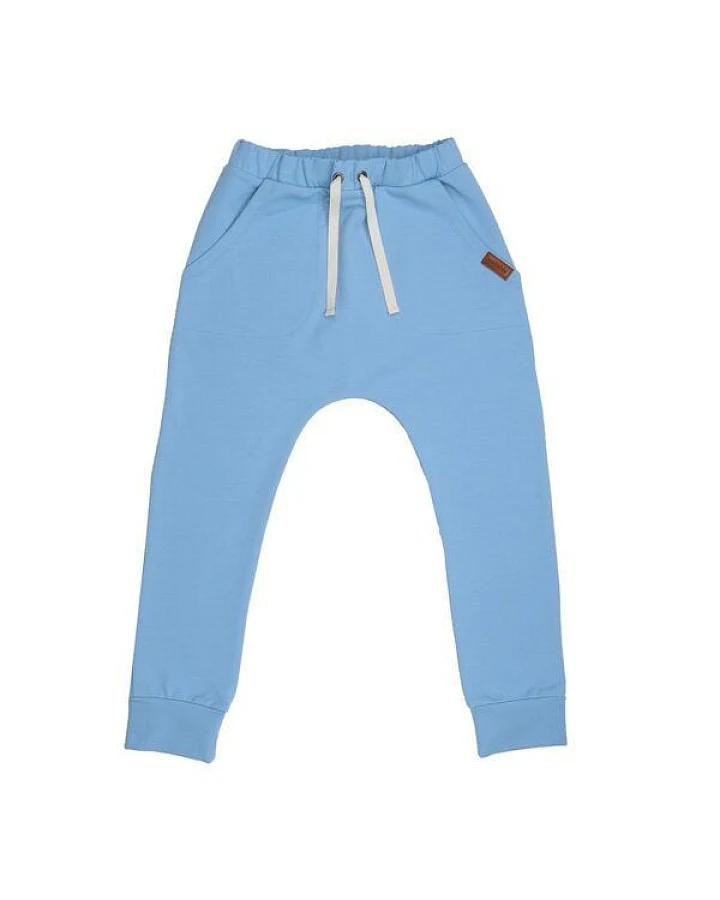Kinder Jogginghose GOTS zertifiziert Bio-Baumwolle, Hellblau, Walkiddy