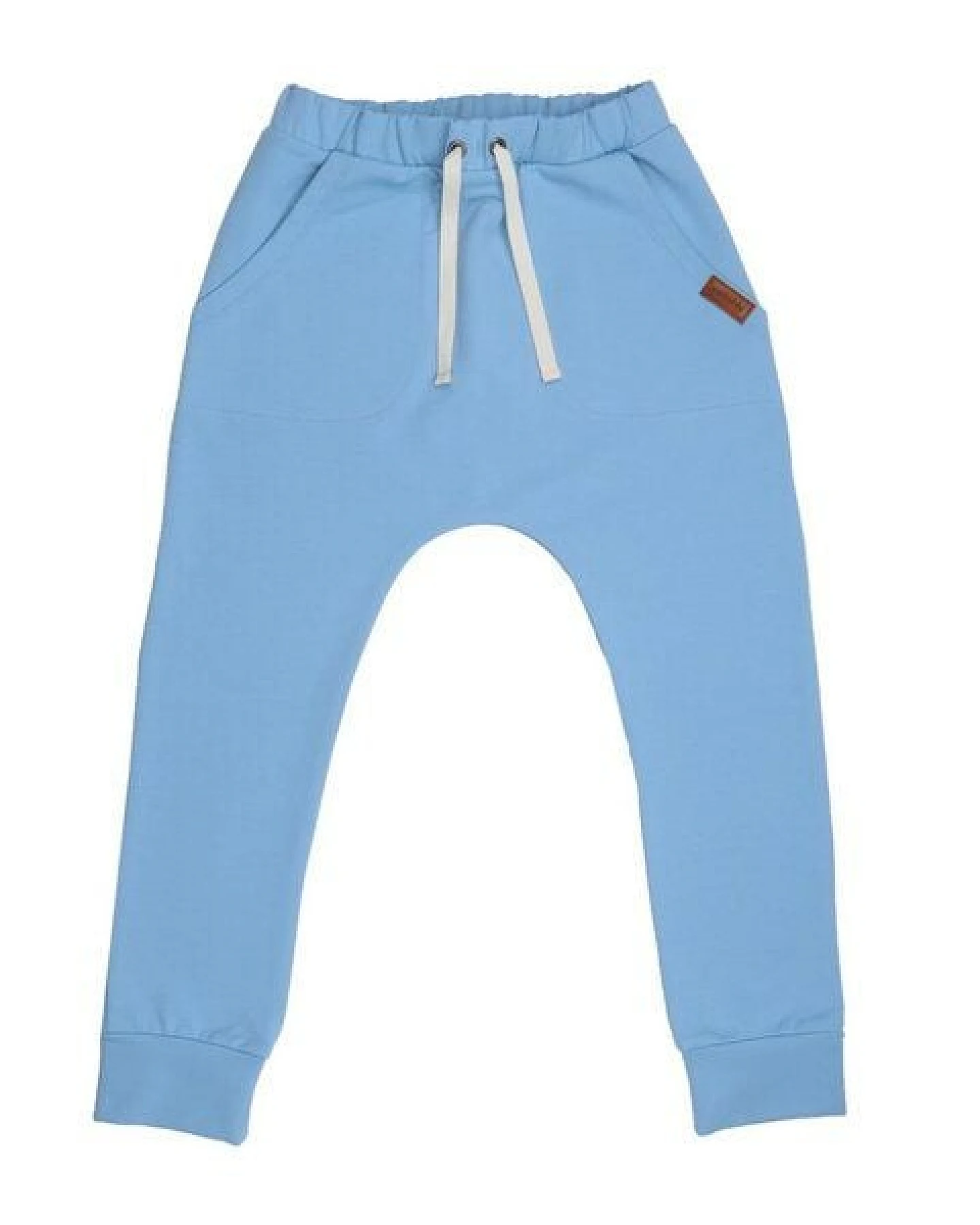 Kinder Jogginghose GOTS zertifiziert Bio-Baumwolle, Hellblau, Walkiddy – Ansicht 2