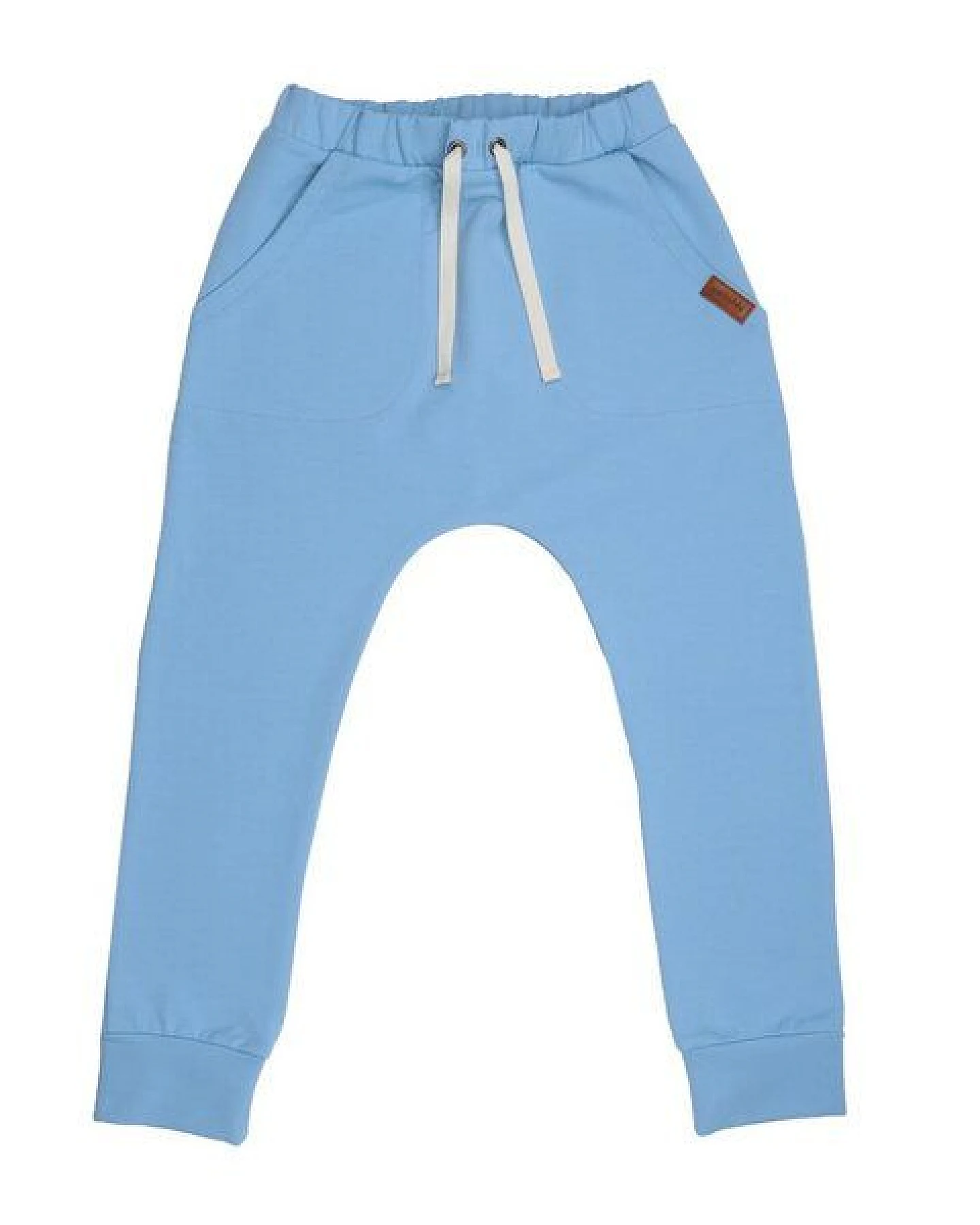 Kinder Jogginghose GOTS zertifiziert Bio-Baumwolle, Hellblau, Walkiddy – Ansicht 2