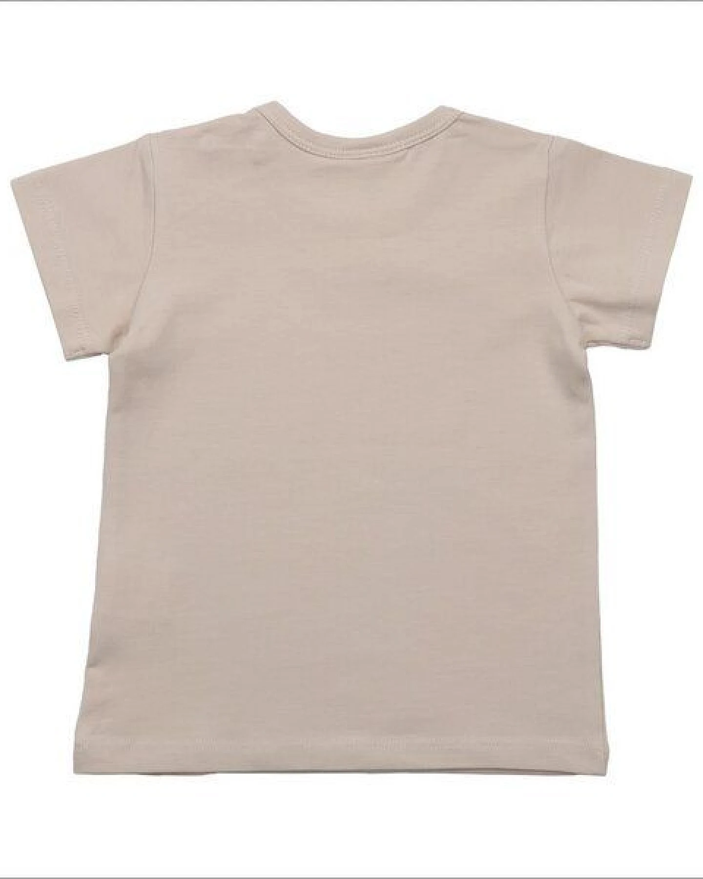 Kinder T-Shirt GOTS zertifiziert – Creme mit Ziegenmotiv, Kurzarm, weich & bequem – Ansicht 3