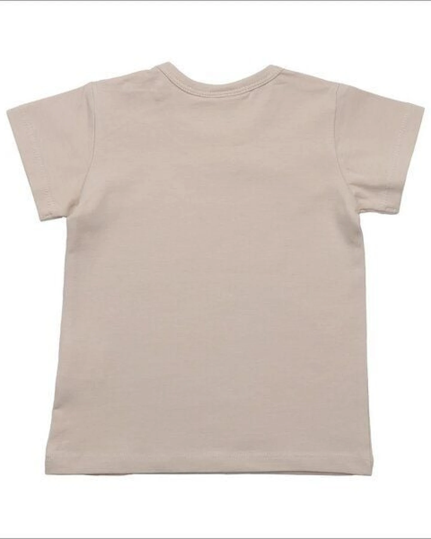 Kinder T-Shirt GOTS zertifiziert – Creme mit Ziegenmotiv, Kurzarm, weich & bequem – Ansicht 3