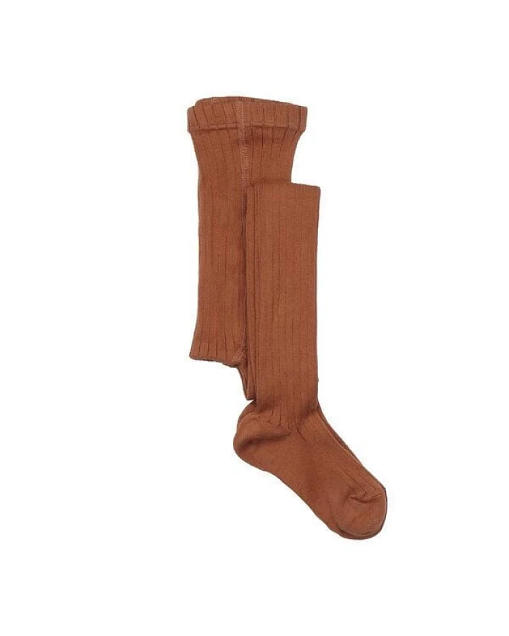 Kinder Strumpfhose Bio-Baumwolle Braun Walkiddy, GOTS zertifizierte, weiche und blickdichte Feinstrumpfhose für Babys und Kleinkinder, elastischer Bund, hautfreundlich, ideal unter Kleidern, Röcken oder als extra Lage an kühlen Tagen