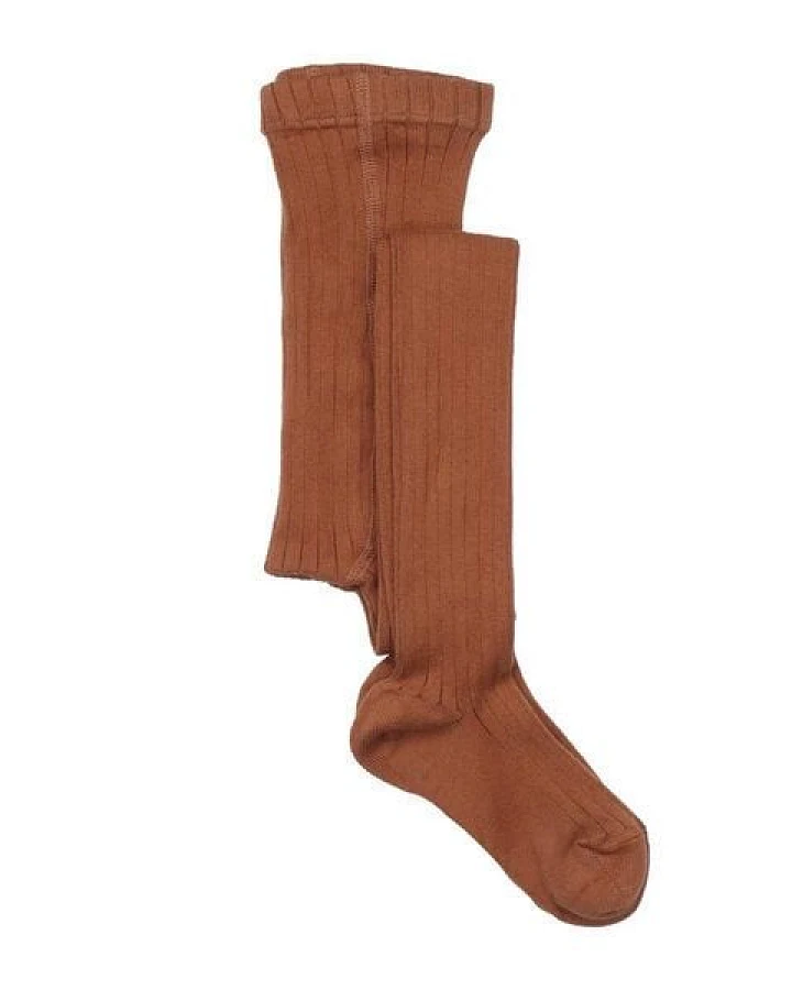 Kinder Strumpfhose Bio-Baumwolle Braun Walkiddy, GOTS zertifizierte, weiche und blickdichte Feinstrumpfhose für Babys und Kleinkinder, elastischer Bund, hautfreundlich, ideal unter Kleidern, Röcken oder als extra Lage an kühlen Tagen