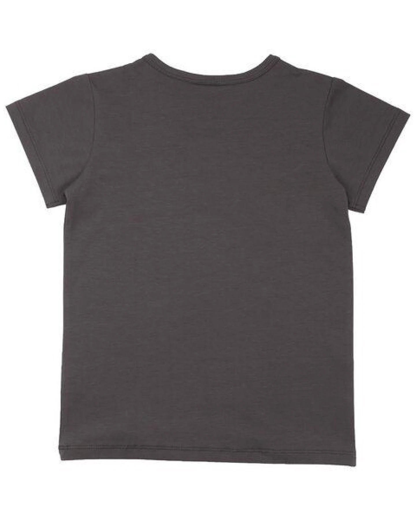 Kinder T-Shirt GOTS zertifiziert Bio-Baumwolle Anthrazit Cowboy-Motiv „The Cowboy“ Kurzarm weich – Walkiddy – Ansicht 3