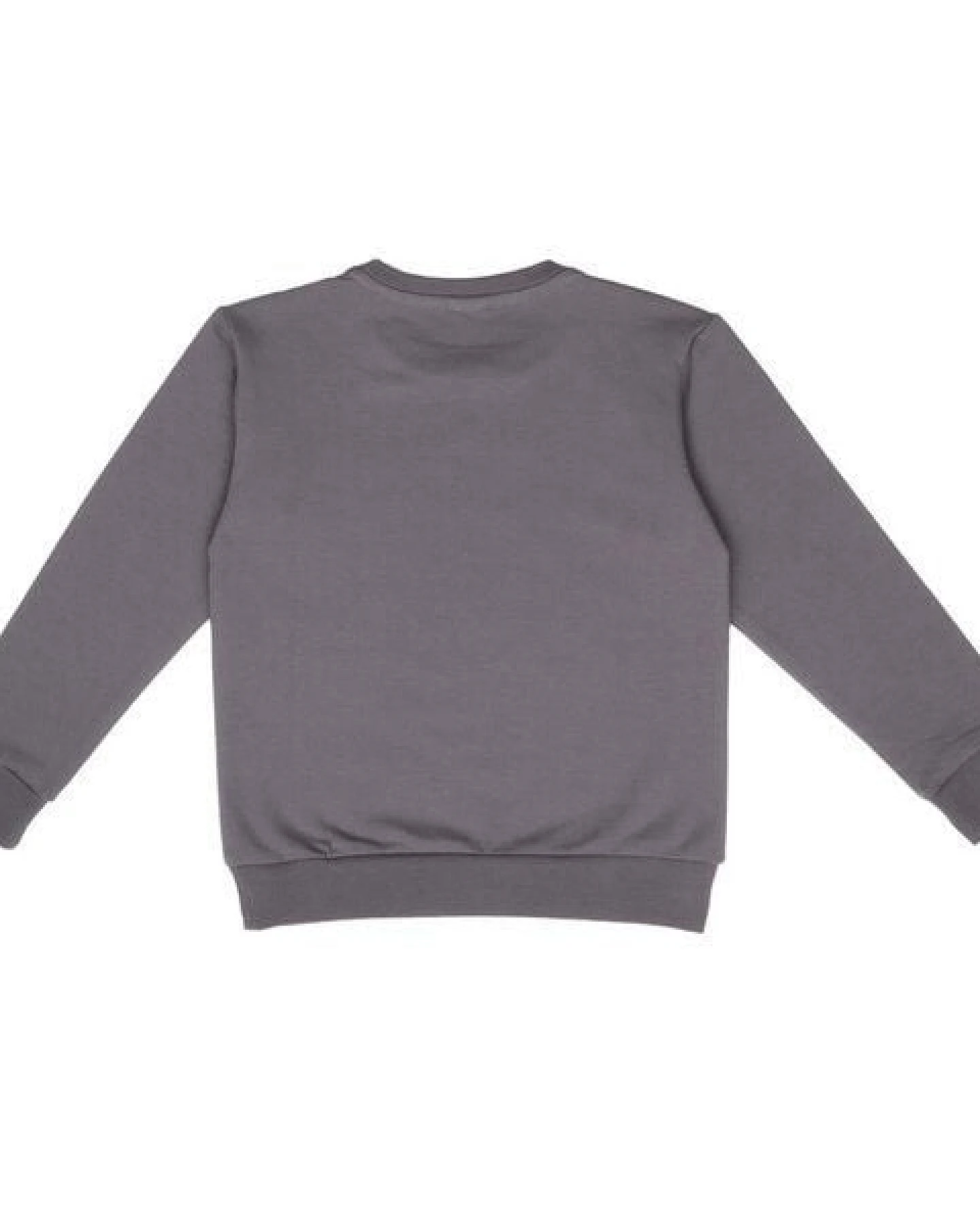 Kinder Sweatshirt GOTS zertifiziert – Anthrazit mit Fuchsmotiv, weich & bequem – Ansicht 3