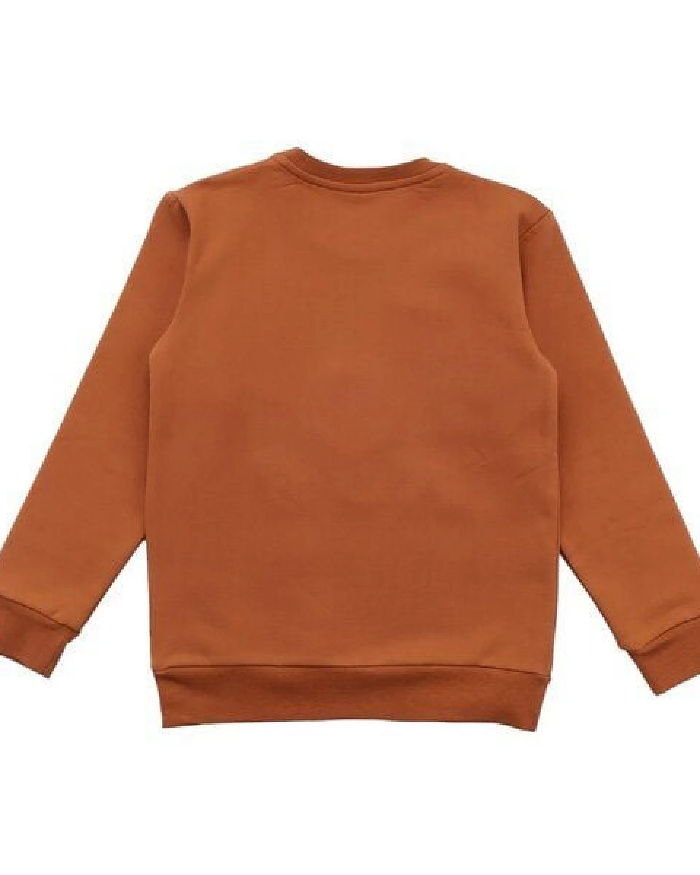 Kinder Sweatshirt GOTS zertifiziert – Braun mit Pandamotiv, weich & bequem – Ansicht 3