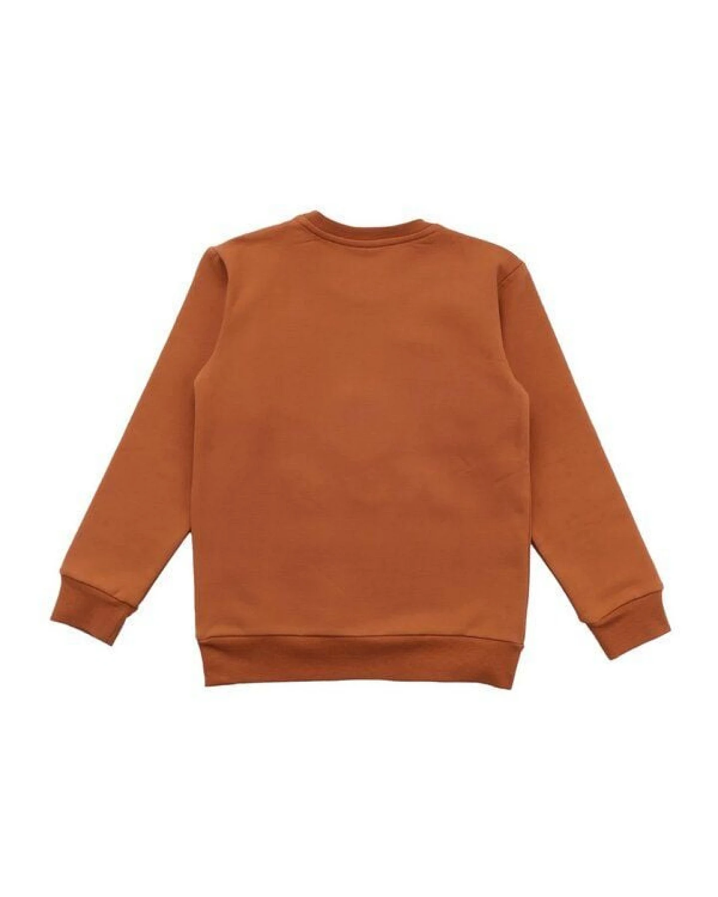 Kinder Sweatshirt GOTS zertifiziert – Braun mit Pandamotiv, weich & bequem – Ansicht 3