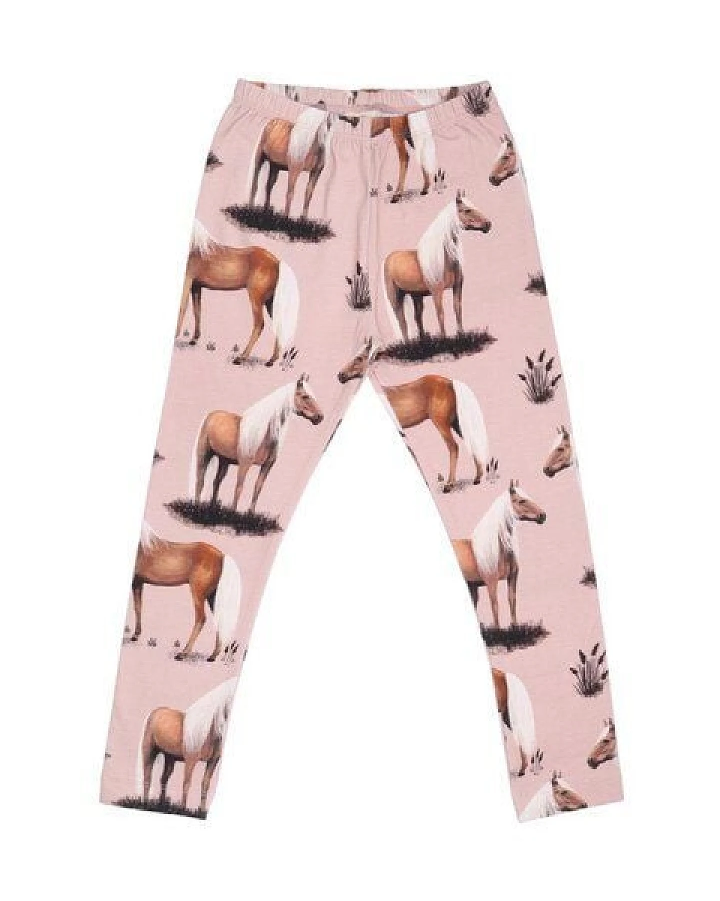Walkiddy Beauty Horses - Nachhaltige Rosa Leggings, Umweltfreundlich & Stilvoll – GOTS zertifiziert – Ansicht 2
