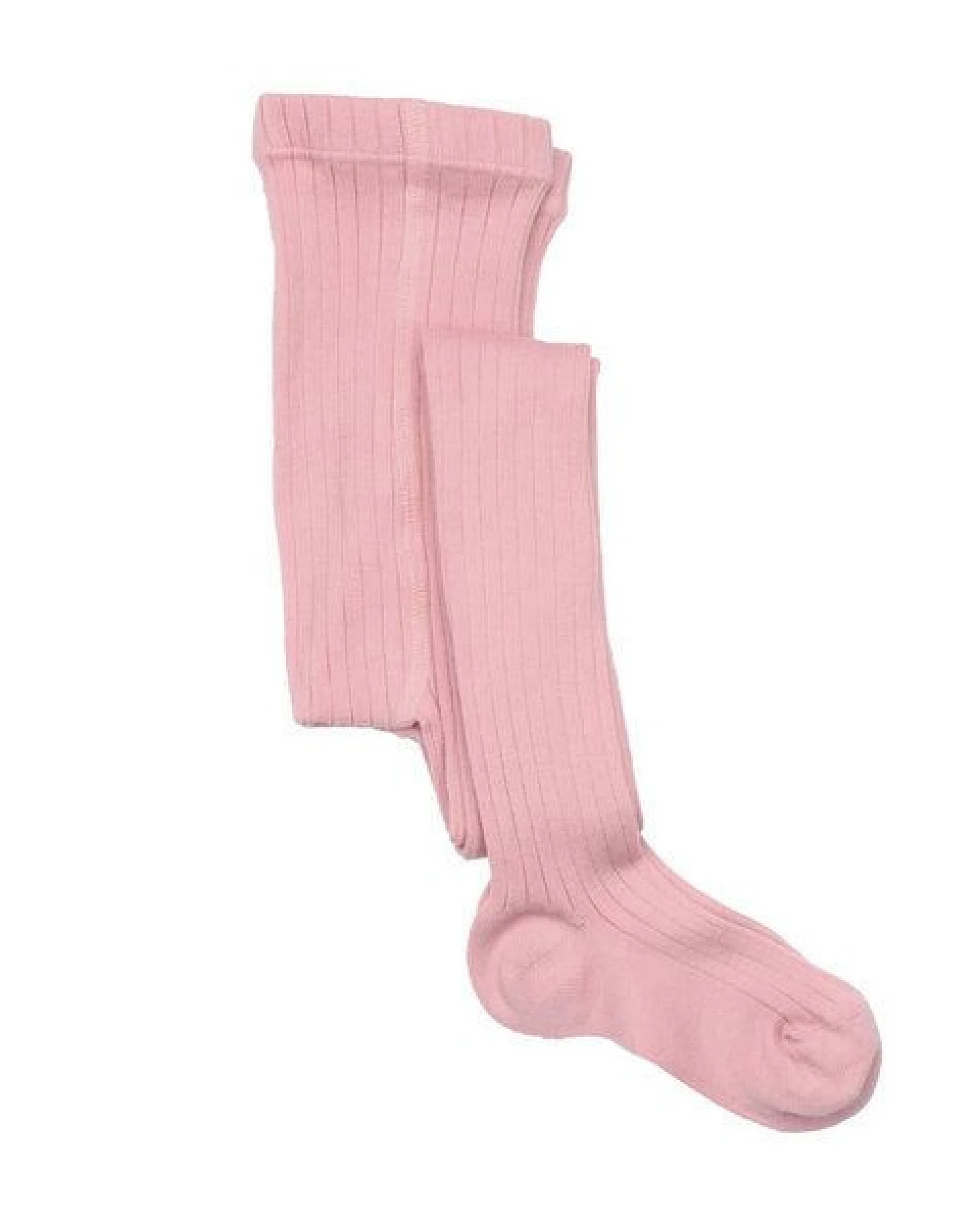 Strumpfhose Rosa Uni Bio-Baumwolle GOTS – Walkiddy – Ansicht 2