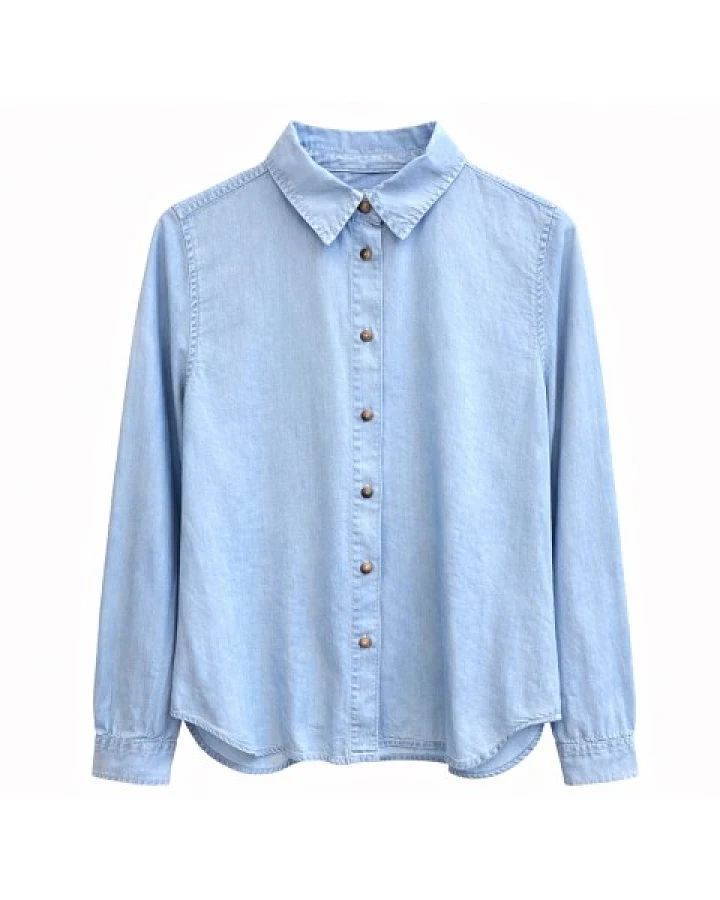 Mazine - Women's Tencel Shirt - Hemd Gr L blau