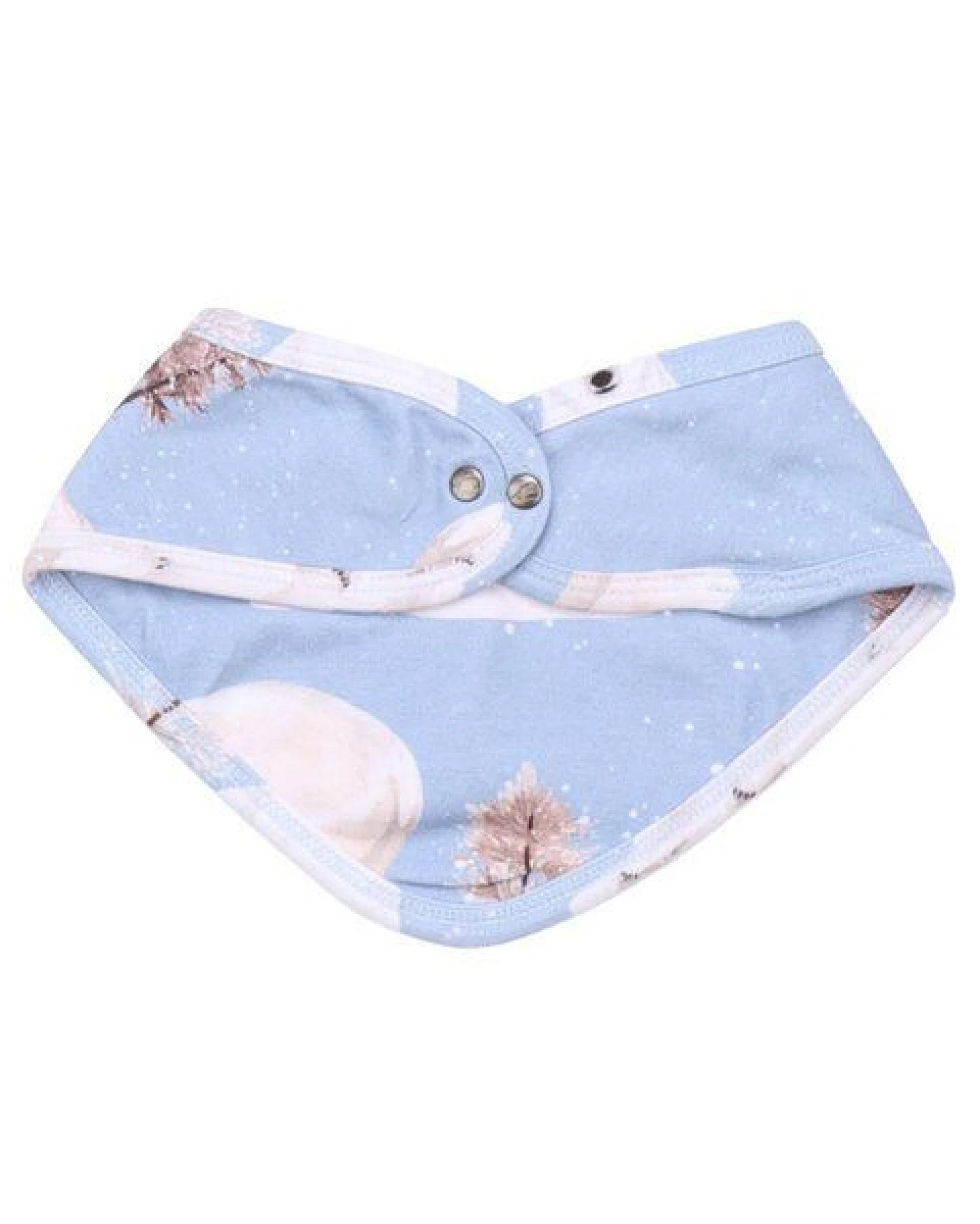 Walkiddy Polar Bear Family Blau – Öko-Aware Dreieckstuch für nachhaltige Mode – GOTS zertifiziert – Ansicht 3