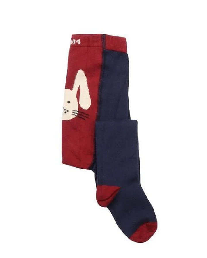 Walkiddy Tiny Rabbits - Rot - Tights Socks