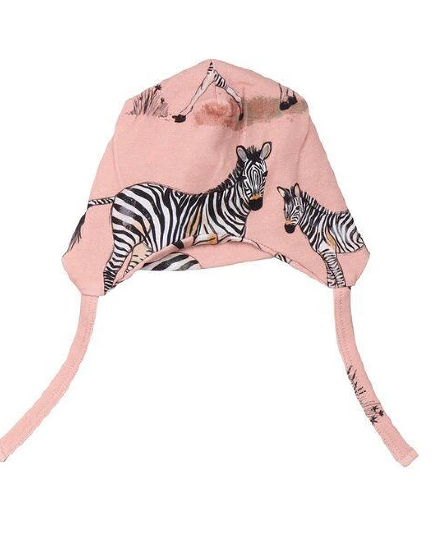 Walkiddy Zebra Family Mütze - Rosa, Nachhaltige und Allergikerfreundliche Kinderkopfbedeckung – GOTS zertifiziert – Ansicht 2