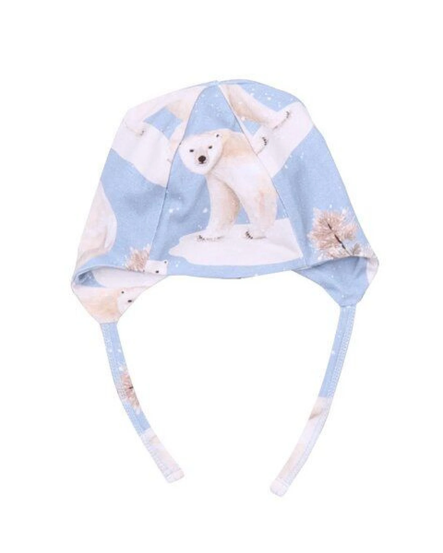 Walkiddy Umweltfreundliche Polar Bear Family Mütze - Blau, Nachhaltige & Allergikerfreundliche Mode – GOTS zertifiziert – Ansicht 3