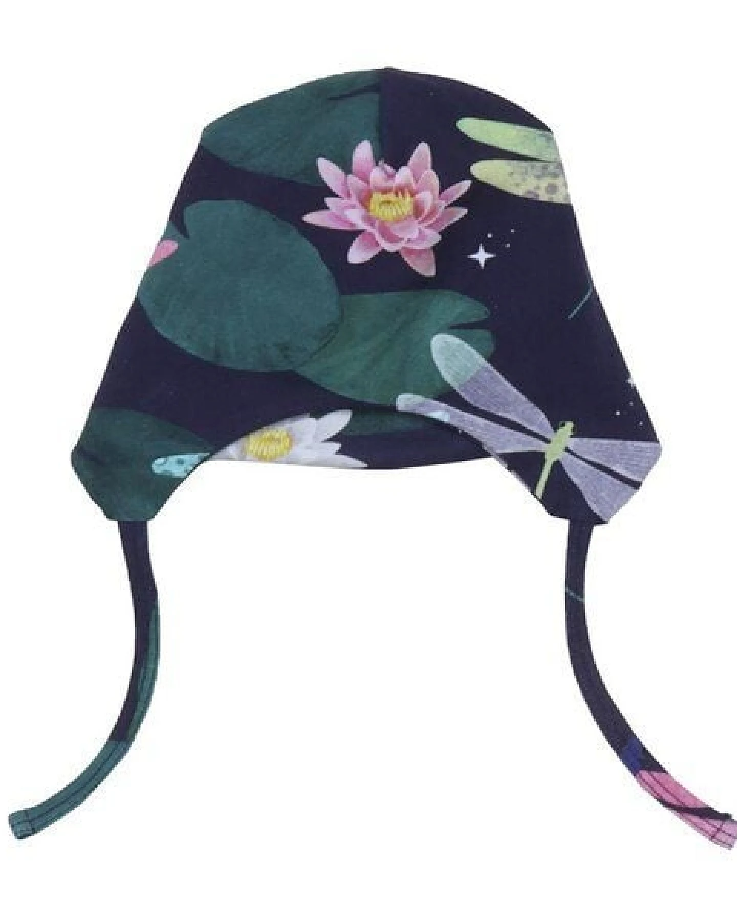 Walkiddy Nachhaltige Kinder-Mütze, Colorful Dragonflies Dunkel Blau, allergikerfreundlich & umweltfreundlich – GOTS zertifiziert – Ansicht 2