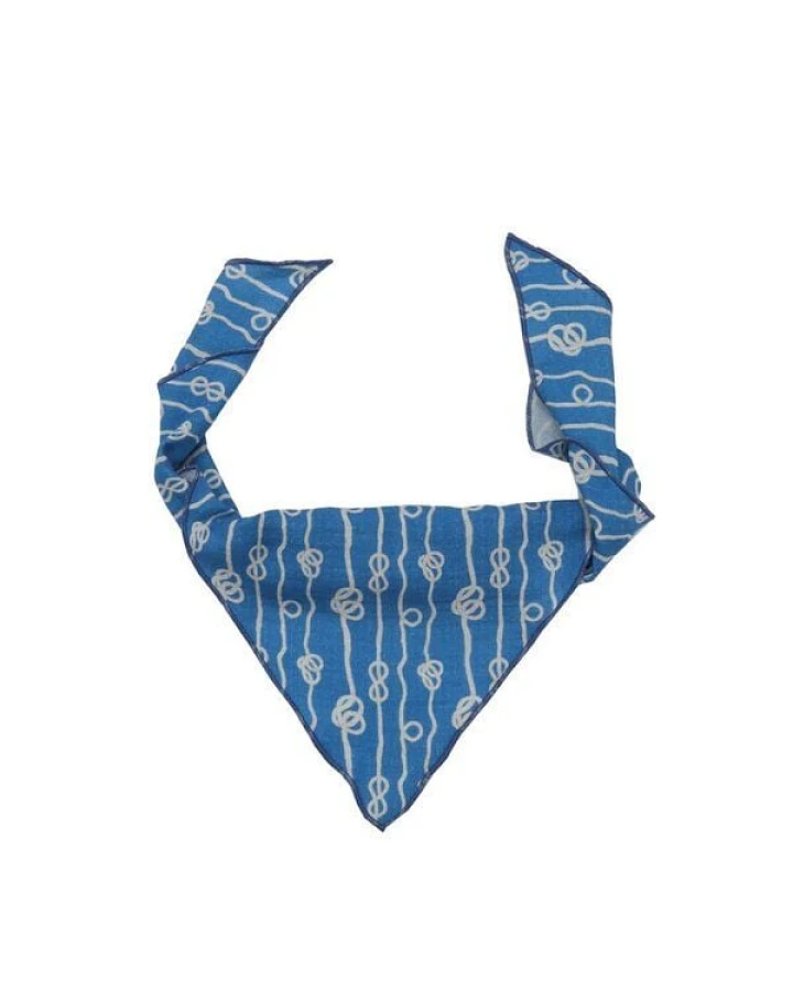 Baby Dreieckstuch Bio-Baumwolle GOTS Sailor’s Knot blau, maritimes Halstuch & Spucktuch, weich, atmungsaktiv, saugstark, verstellbarer Verschluss, nachhaltiges Accessoire für jeden Tag von Walkiddy