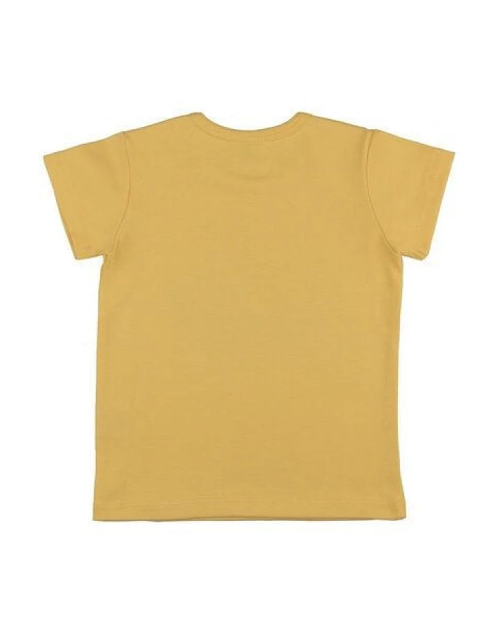 Kinder T-Shirt GOTS zertifiziert – Gelb, Kurzarm, schlicht & kombinierbar