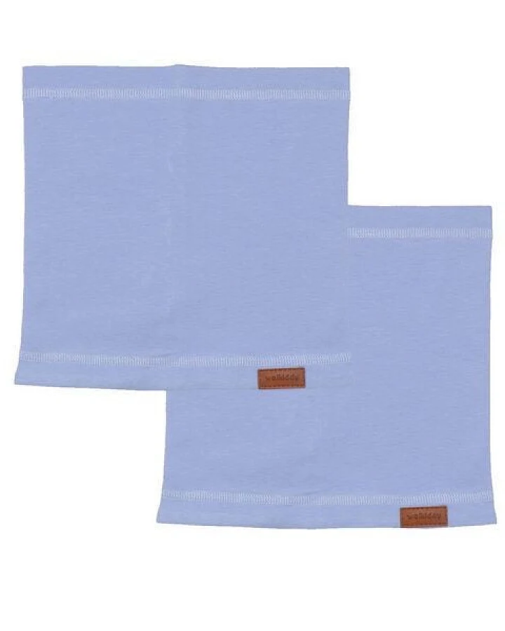 Baby Schal aus Bio-Baumwolle in Light Blue, weich, leicht, GOTS-zertifiziert, sanft zur Haut, perfekt für Übergangszeit und ganzjährigen Alltag von Walkiddy