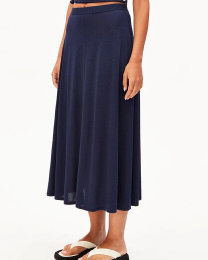 ARMEDANGELS ILENIAA LARAA MIDI Damen Jerseyrock aus TENCEL Lyocell Mix