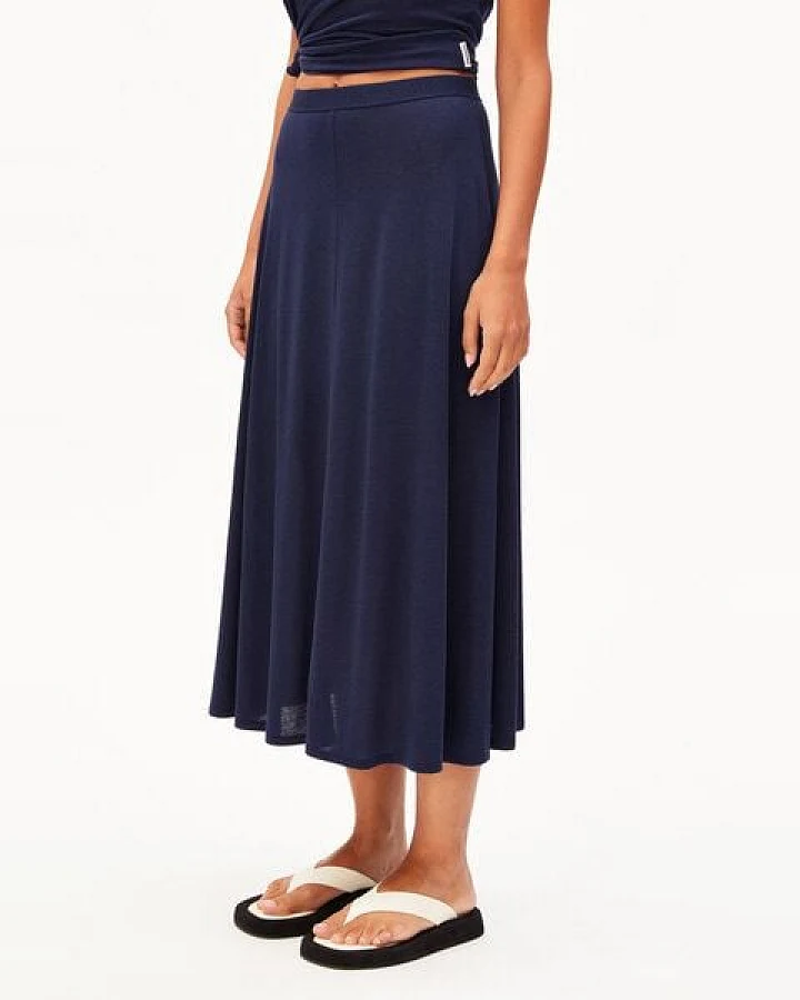 ARMEDANGELS ILENIAA LARAA MIDI Damen Jerseyrock aus TENCEL Lyocell Mix