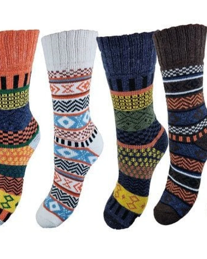 Bruno Barella Norwegischen warmen Socken mit hochwertiger Wolle in 6er-Pack