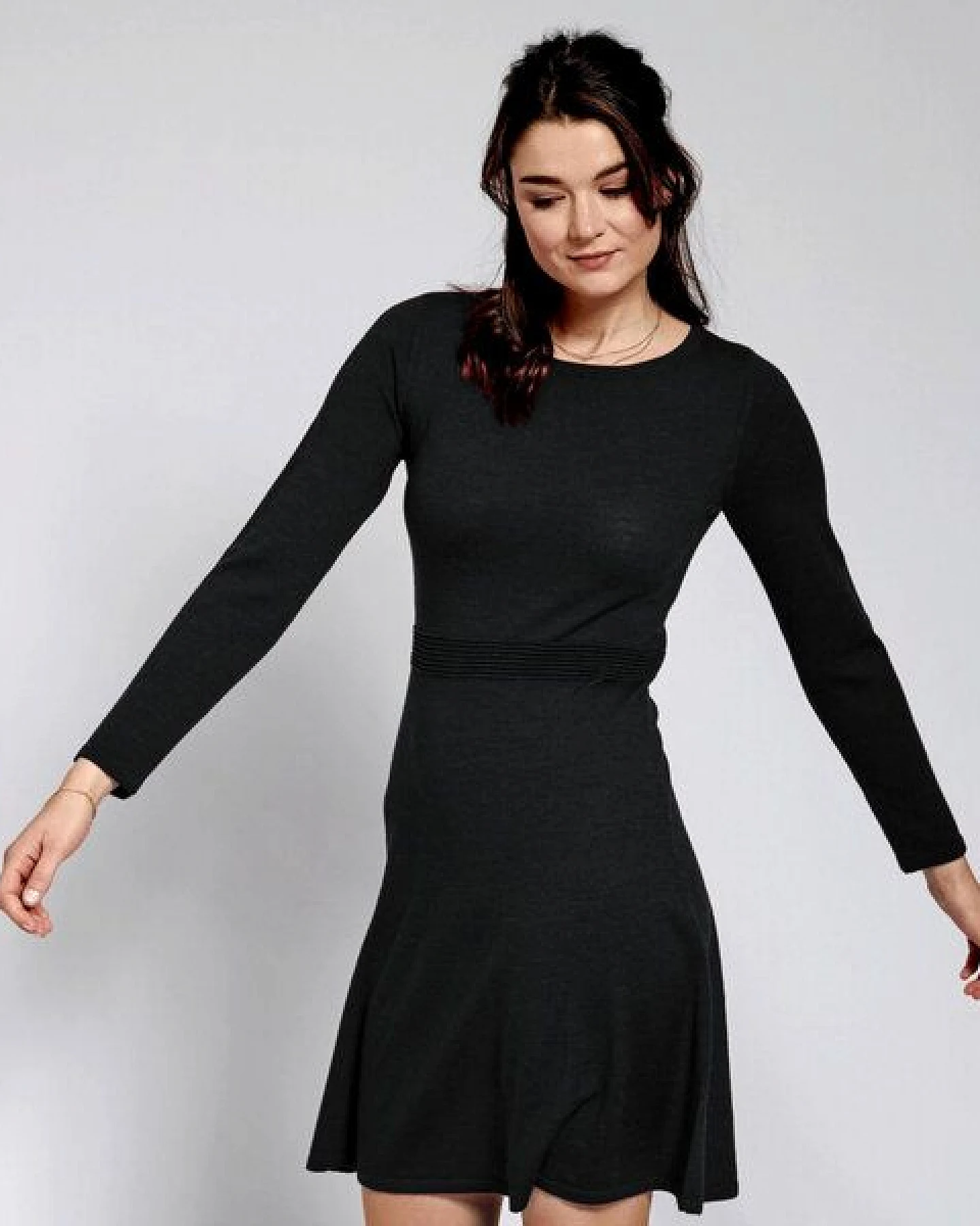 Kokon Zwo Kleid Teilungsrippe 100% Merinowolle (ÖKO TEX) – Ansicht 2
