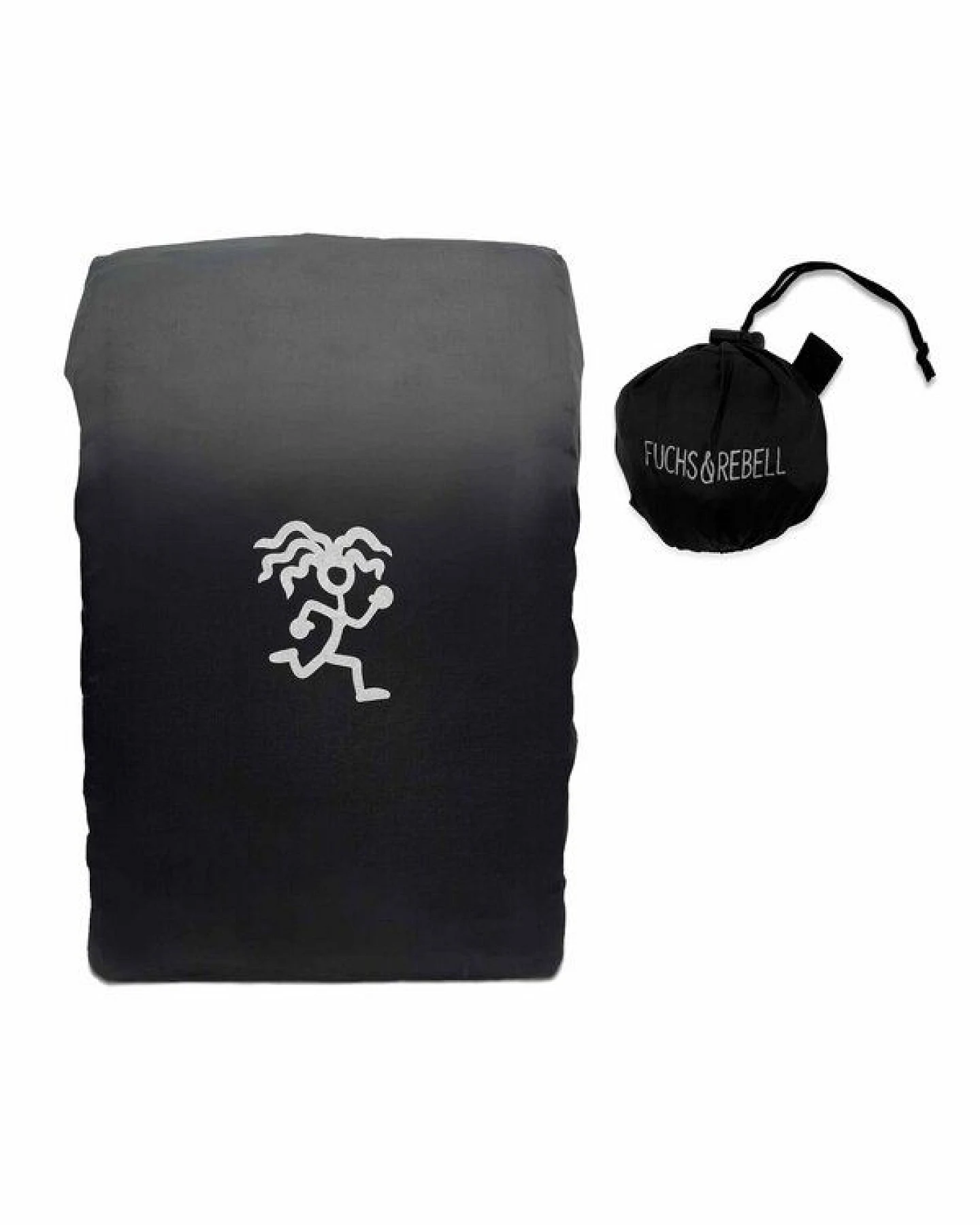 FUCHS & REBELL Regenschutz Rucksack reflektierend – Ansicht 2