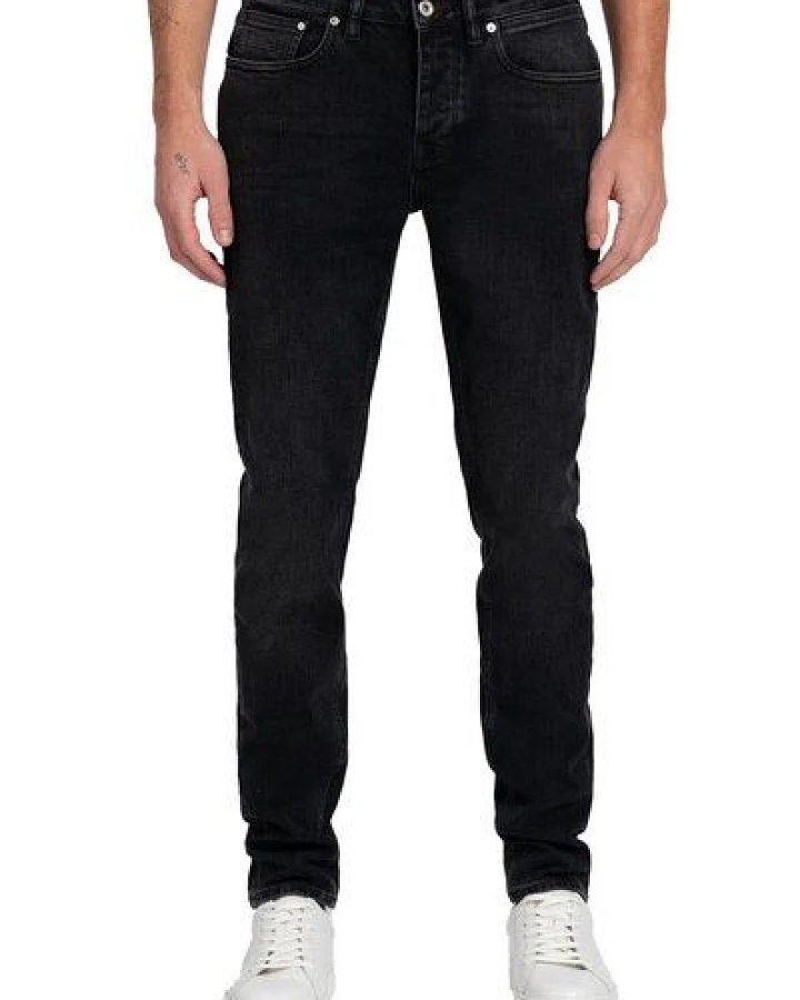 KUYICHI Herren Jeans Jim Regular Slim Vintage Black Bio-Baumwolle/rec. Baumwolle