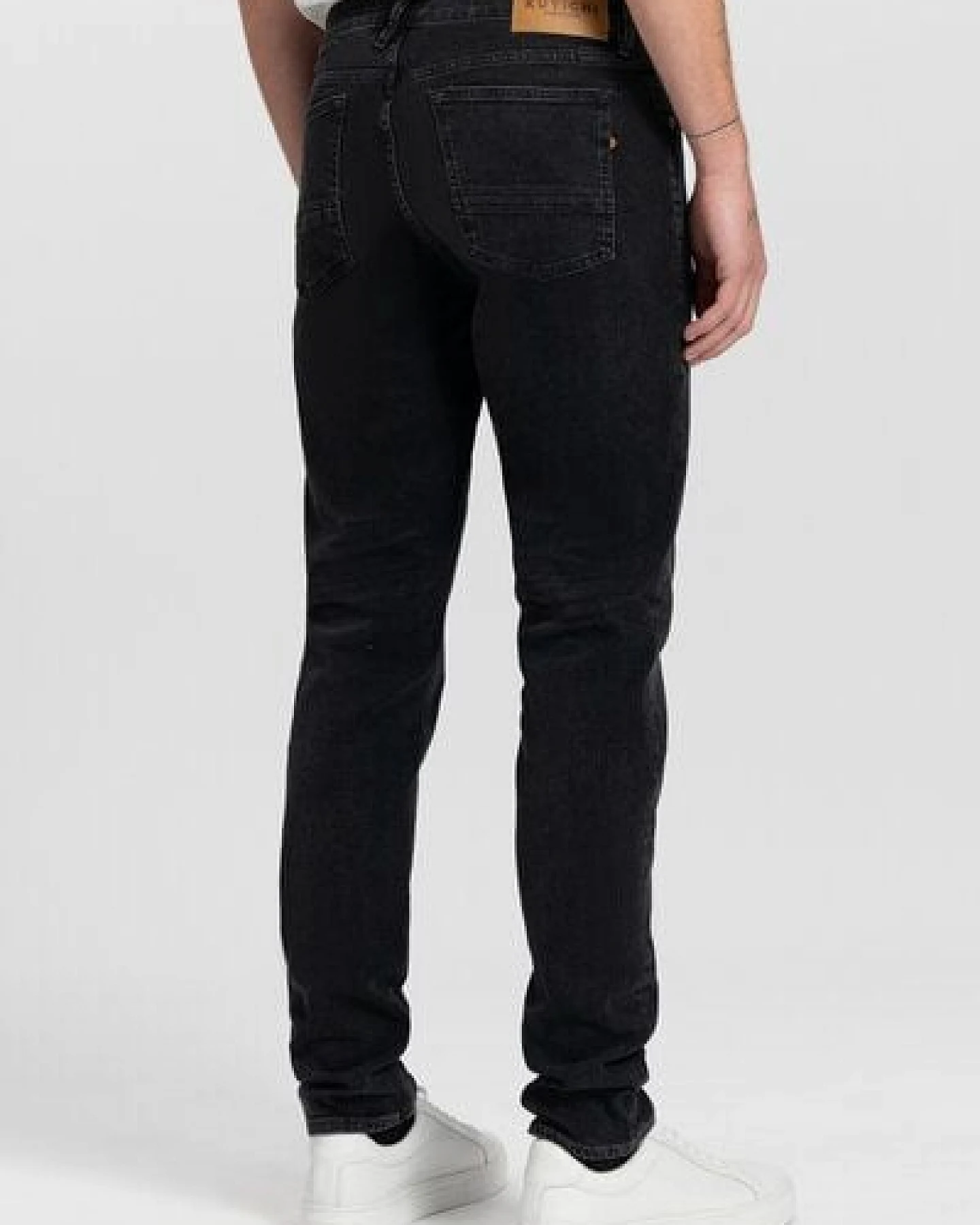 KUYICHI Herren Jeans Jim Regular Slim Vintage Black Bio-Baumwolle/rec. Baumwolle – Ansicht 4