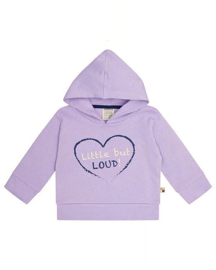 loud + proud Babys & Kinder Hoodie mit Druckmotiv, GOTS-zertifiziert