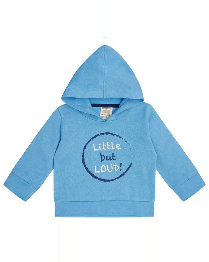 loud + proud Babys & Kinder Hoodie mit Druckmotiv, GOTS-zertifiziert
