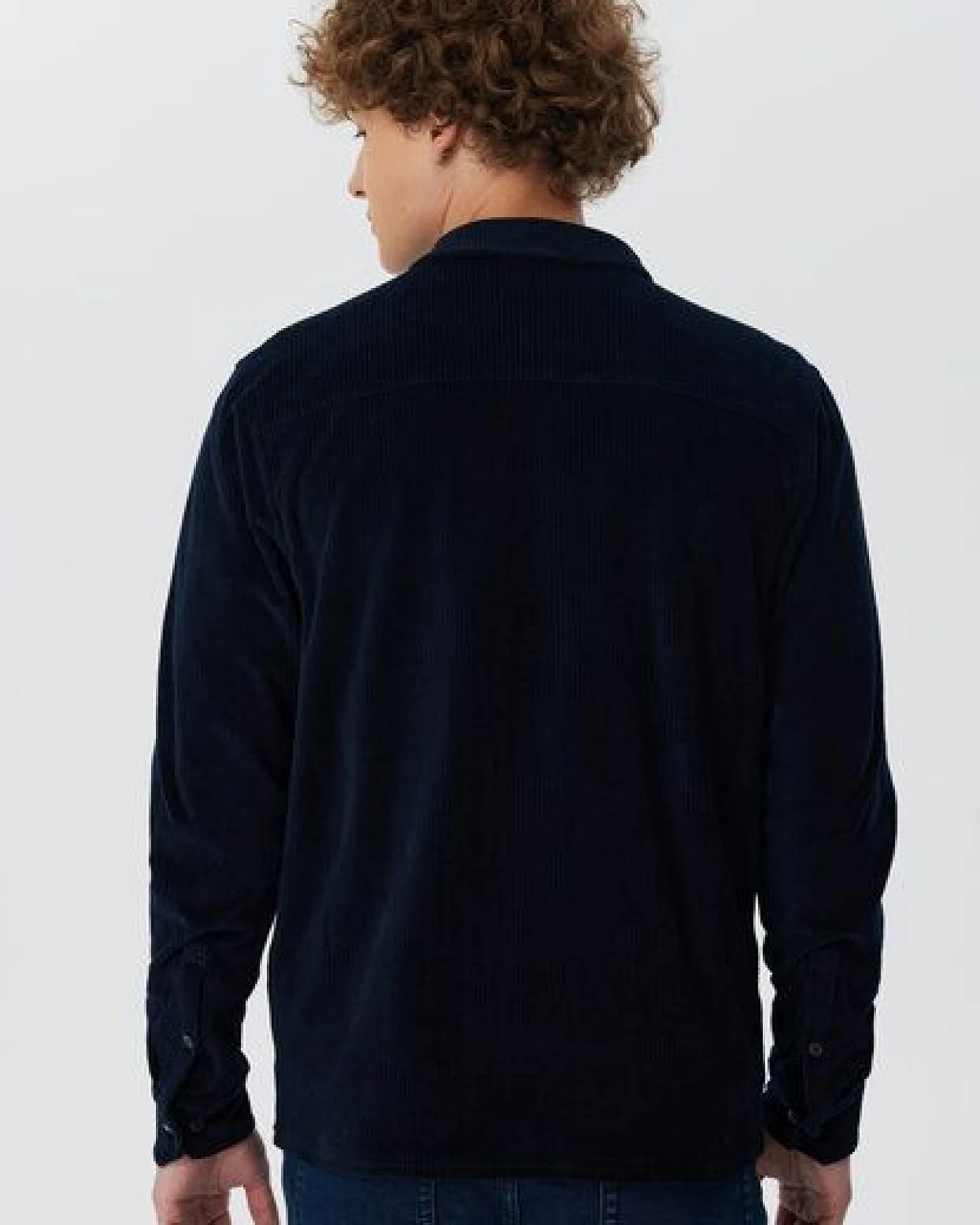 Leela Cotton Herren Cordhemd aus 100% kbA-Baumwolle Jacke - Feiner Nicky Cordstoff Herrenhemd Ferizeithemd – Ansicht 2