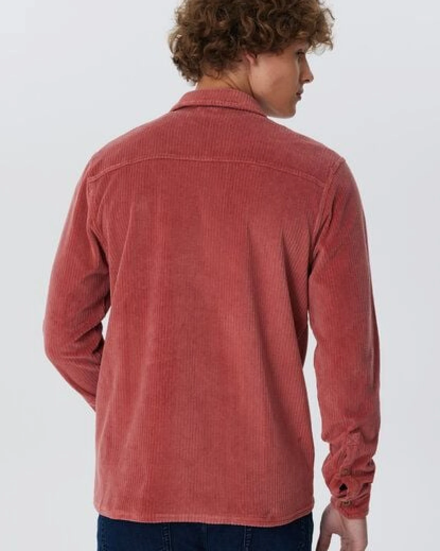 Leela Cotton Herren Cordhemd aus 100% kbA-Baumwolle Jacke - Feiner Nicky Cordstoff Herrenhemd Ferizeithemd – Ansicht 2