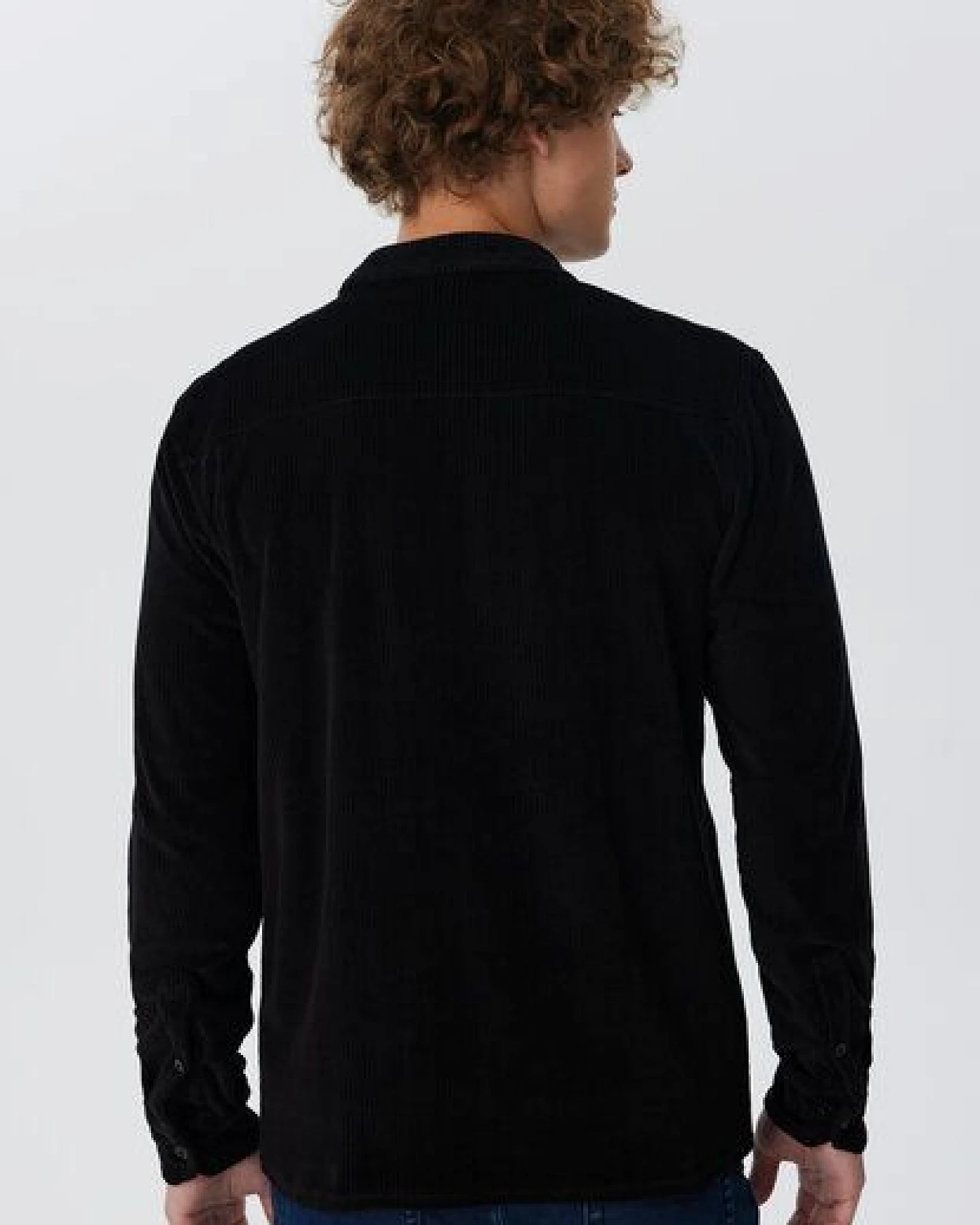 Leela Cotton Herren Cordhemd aus 100% kbA-Baumwolle Jacke - Feiner Nicky Cordstoff Herrenhemd Ferizeithemd – Ansicht 2