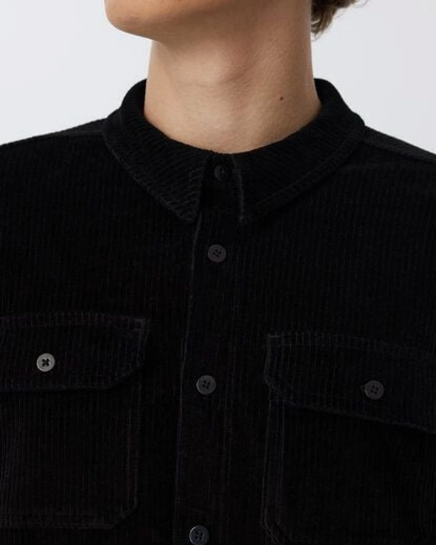 Leela Cotton Herren Cordhemd aus 100% kbA-Baumwolle Jacke - Feiner Nicky Cordstoff Herrenhemd Ferizeithemd – Ansicht 4