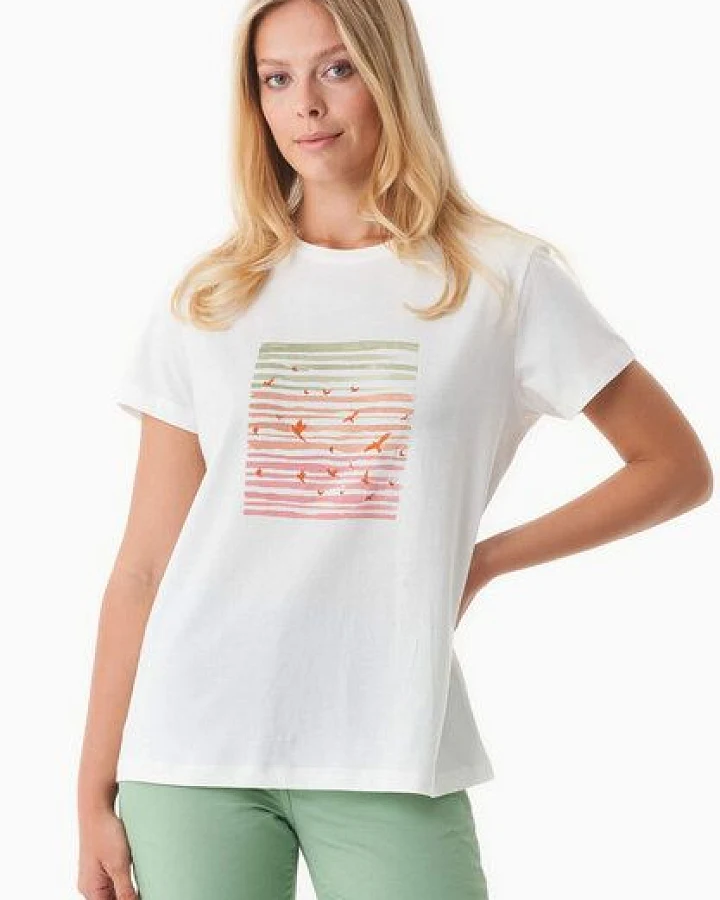 ORGANICATION T-Shirt aus Bio-Baumwolle mit Print
