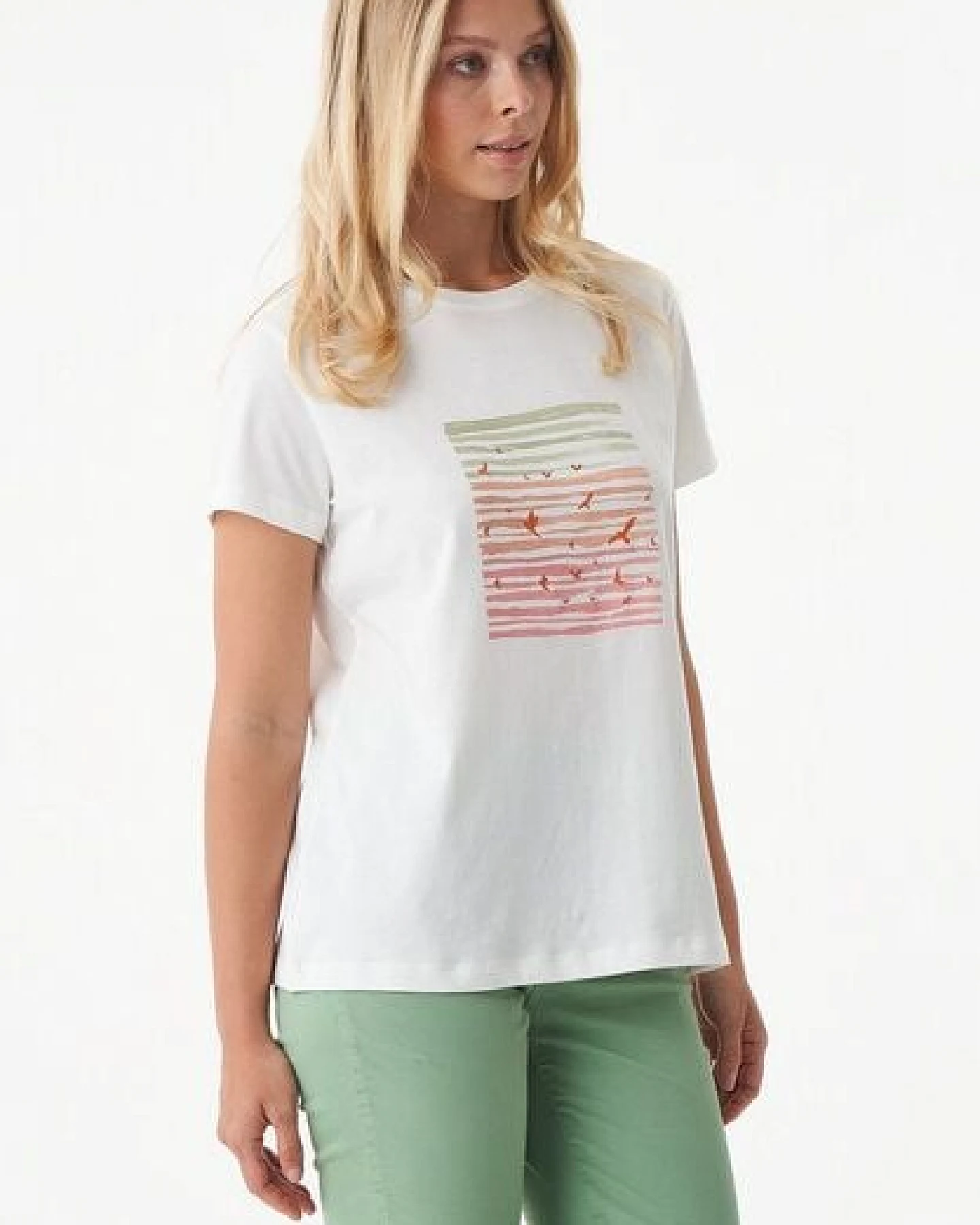 ORGANICATION T-Shirt aus Bio-Baumwolle mit Print – Ansicht 3