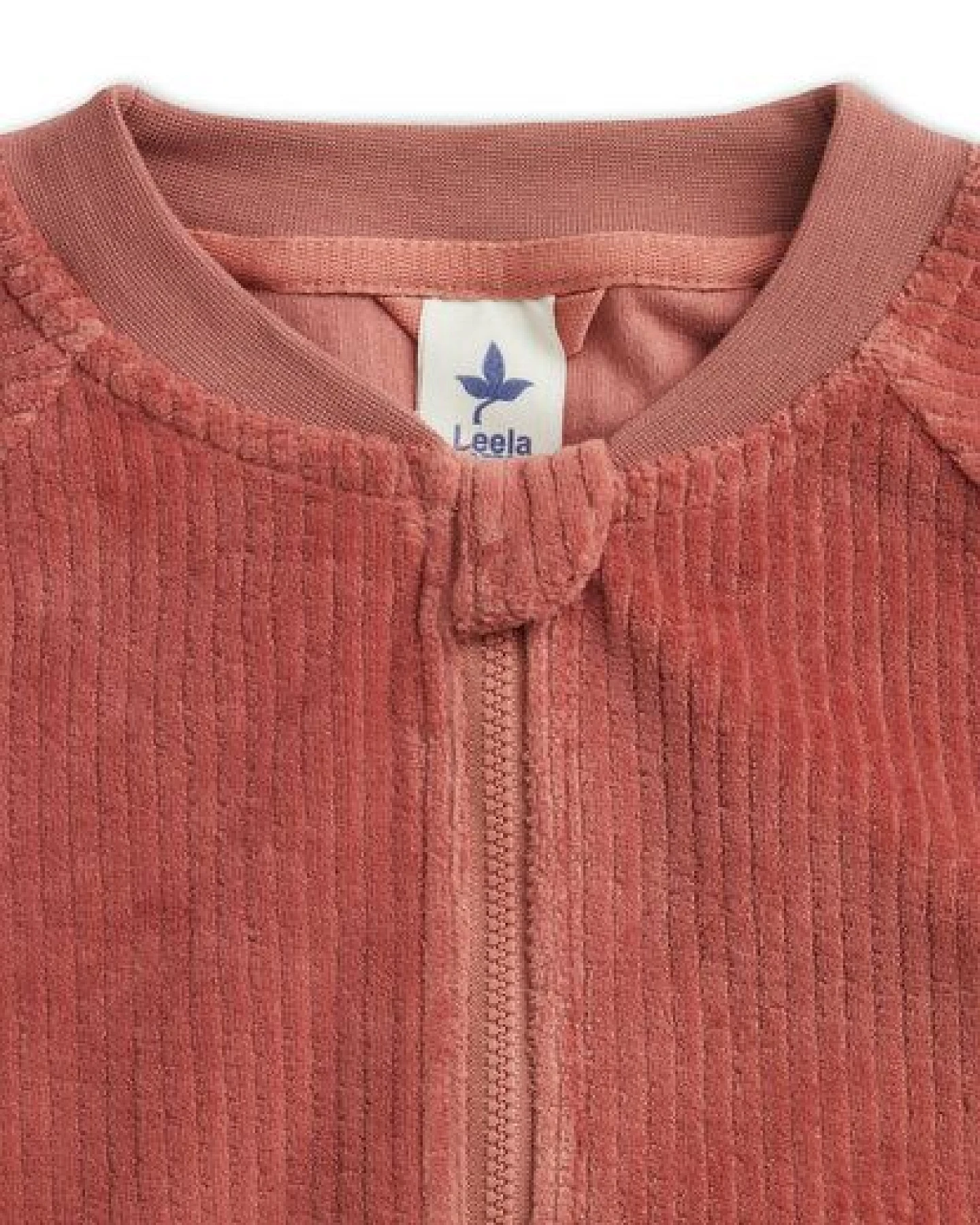Leela Cotton Nachhaltige Kinder Cord Baseballjacke – 100% Bio Baumwolle, feiner Cordstoff, Jacke, Sweatjacke, Cordjacke, Kinderbekleidung – Ansicht 3