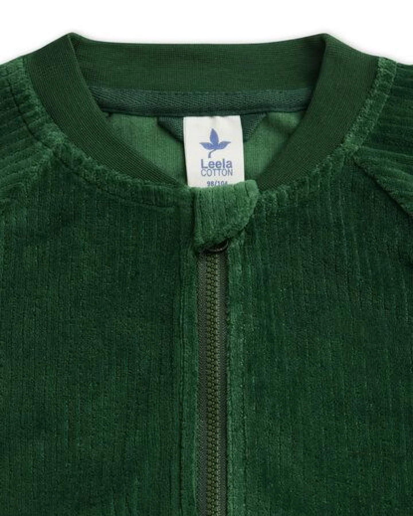 Leela Cotton Nachhaltige Kinder Cord Baseballjacke – 100% Bio Baumwolle, feiner Cordstoff, Jacke, Sweatjacke, Cordjacke, Kinderbekleidung – Ansicht 3