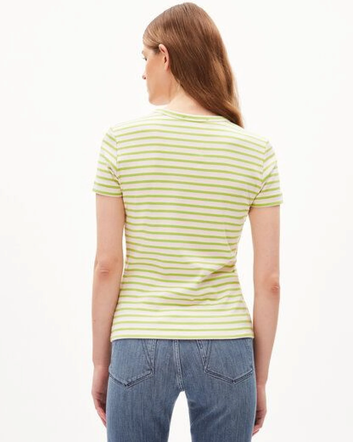 ARMEDANGELS KARDAA STRIPES Damen Ripp-T-Shirt Regular Fit aus Bio-Baumwoll Mix – Ansicht 2