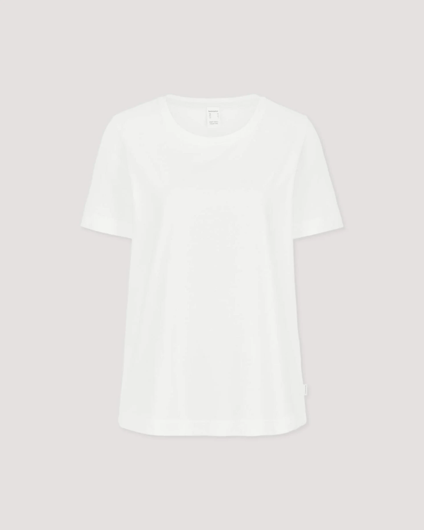 hessnatur Damen Schlaf T-Shirt PURE COTTON aus Bio-Baumwolle - weiß - Größe 42 – Ansicht 3