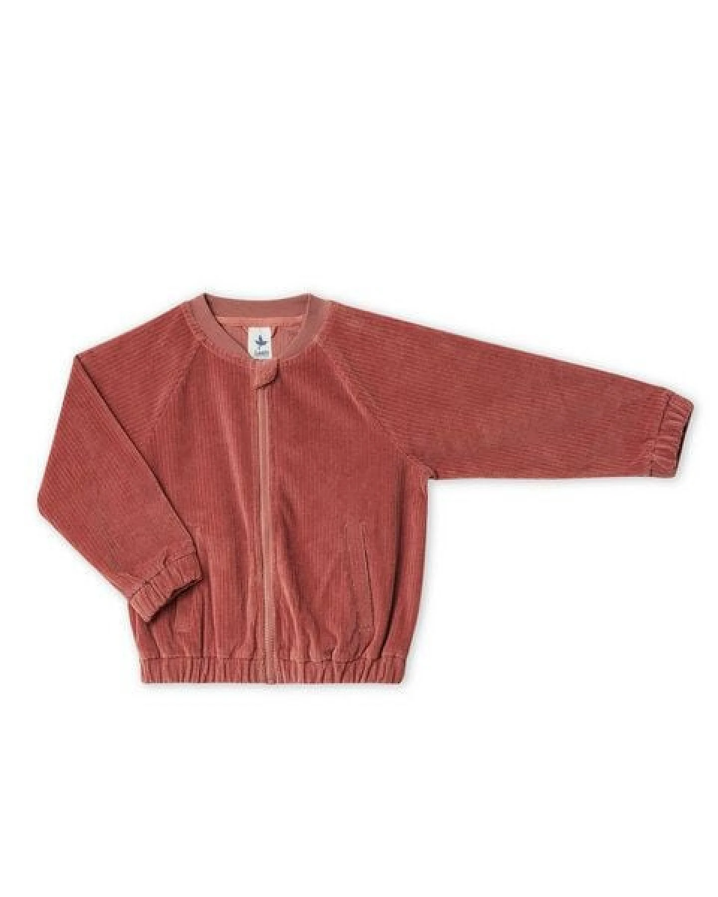 Leela Cotton Kinder Cord Jacke Baseballjacke Bio Baumwolle – Ansicht 2