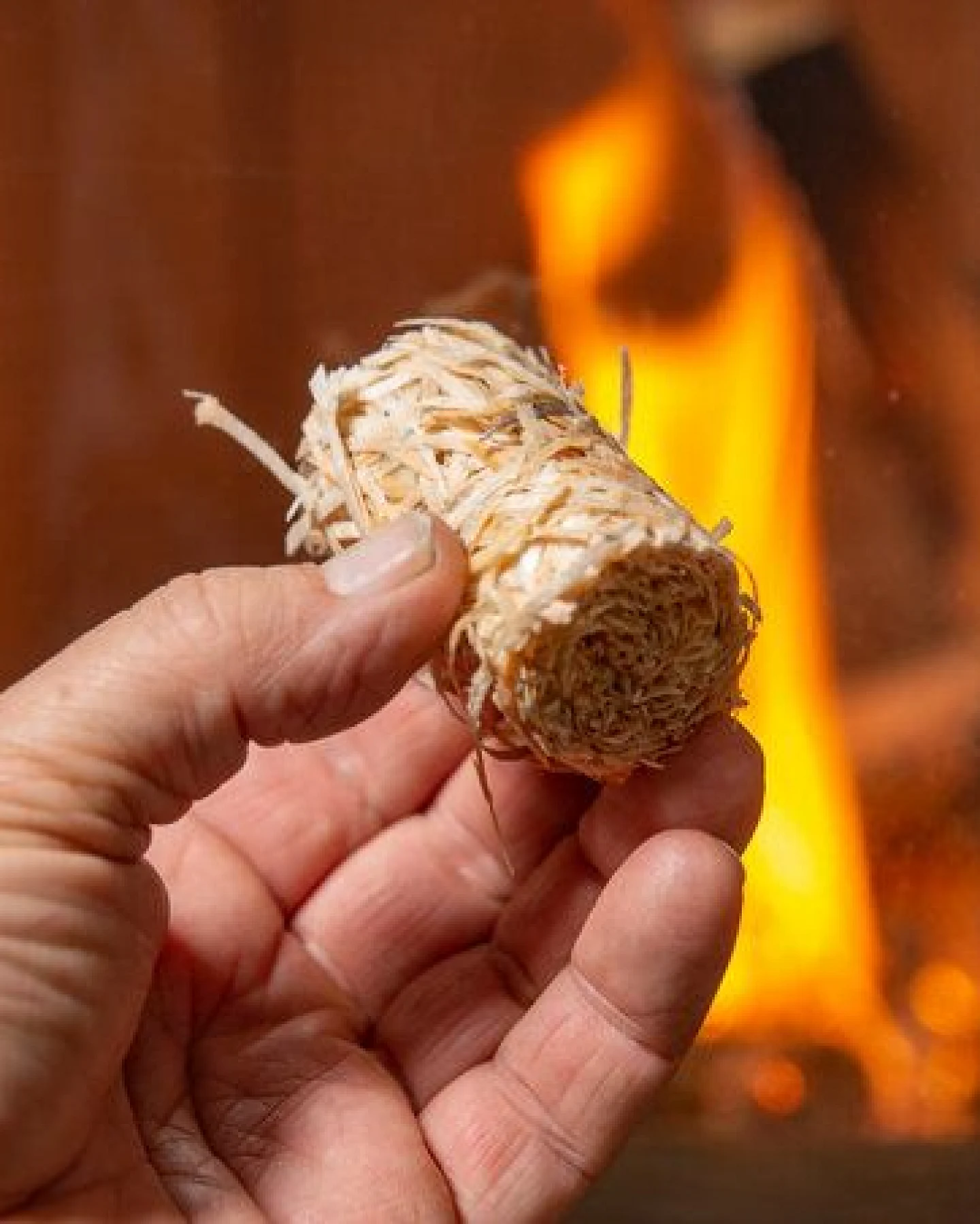 naturling Holzwolle Anzünder gewachst - Bio Grill- und Kaminanzünder – Ansicht 4