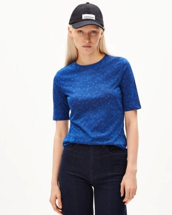 ARMEDANGELS DONAAJI MILLES FLEURS - Damen T-Shirt Slim Fit aus Bio-Baumwolle