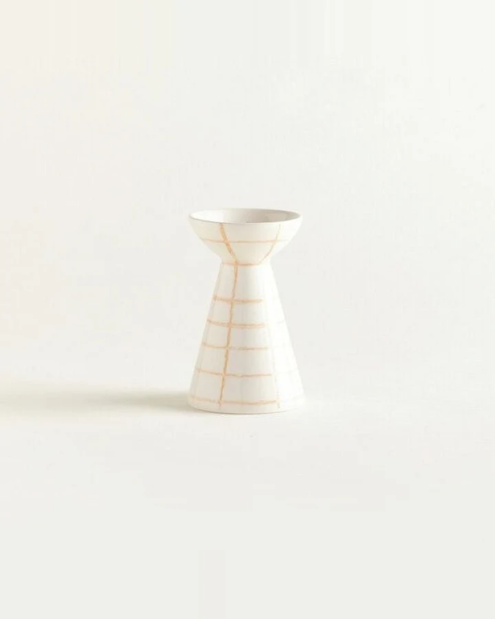 onomao Handbemalte Vase 'Duartinho' aus Steinzeug