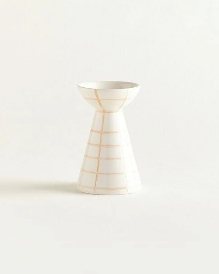 onomao Handbemalte Vase 'Duartinho' aus Steinzeug