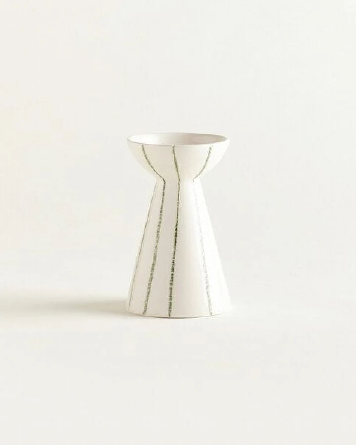 onomao Handbemalte Vase 'Duartinho' aus Steinzeug