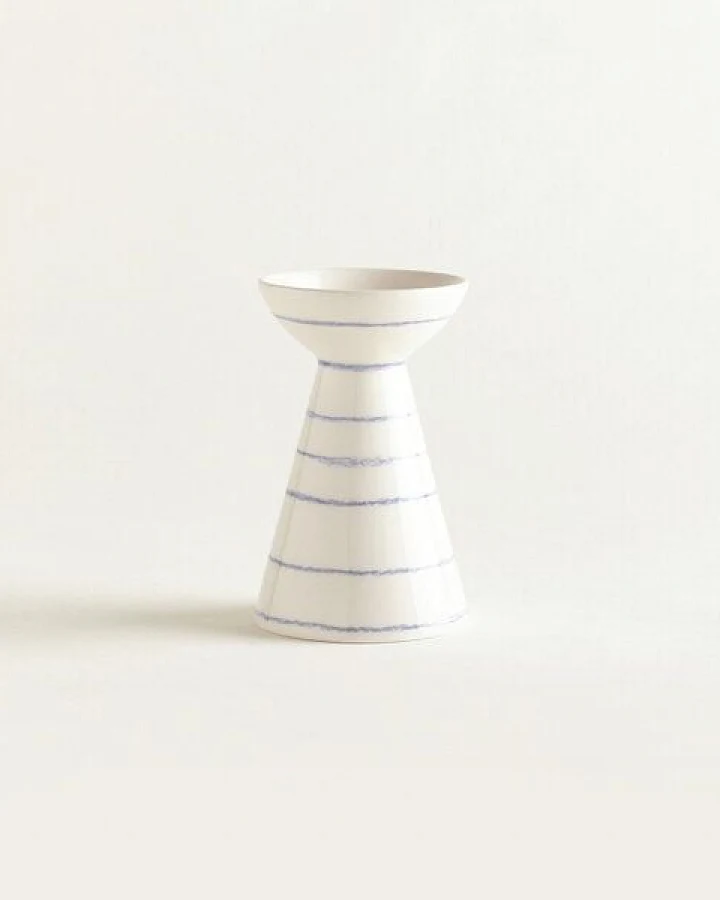 onomao Handbemalte Vase 'Duartinho' aus Steinzeug