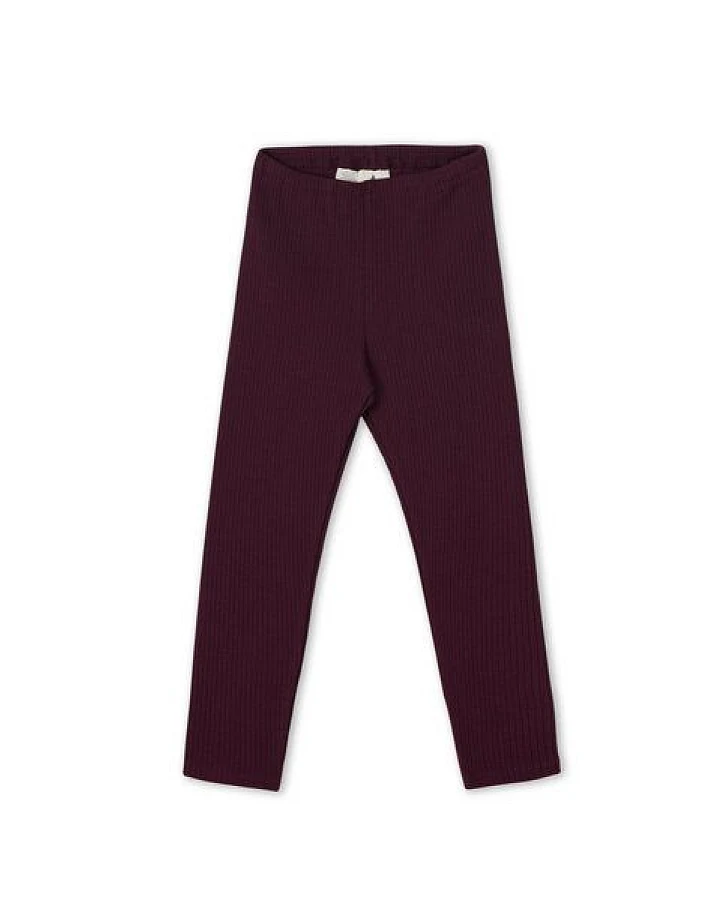 Leela Cotton Kinder Ripp Leggings aus 100% kba-Baumwolle - Feiner Ripp Struktur 2052
