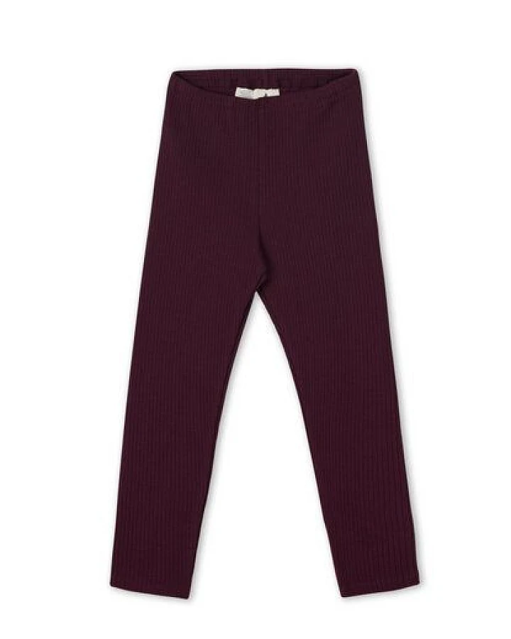 Leela Cotton Kinder Ripp Leggings aus 100% kba-Baumwolle - Feiner Ripp Struktur 2052